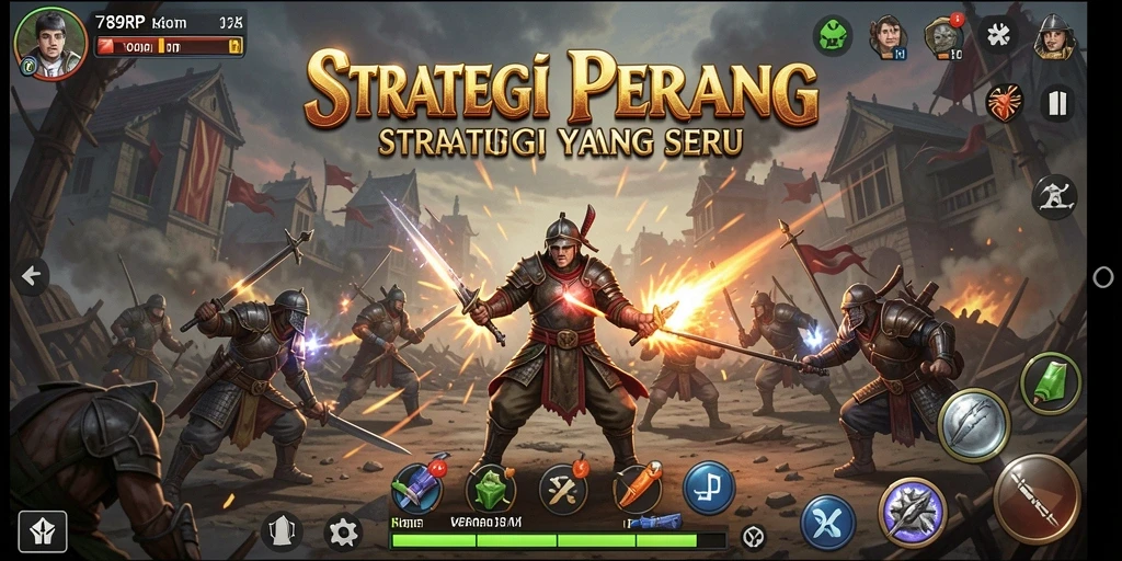 Tampilan gameplay menarik dengan strategi yang mendalam.