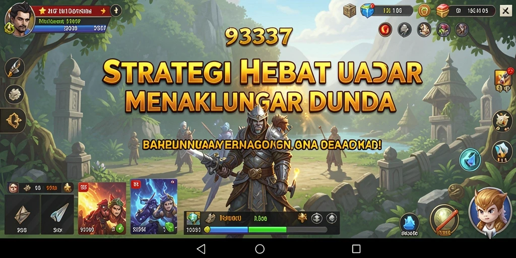 Gameplay menegangkan dalam game strategi 93337 saat bertempur.