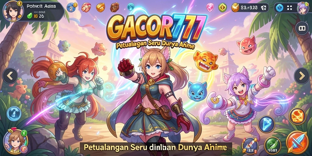 Screenshot GACOR777 menampilkan aksi mendebarkan dalam permainan Anime.
