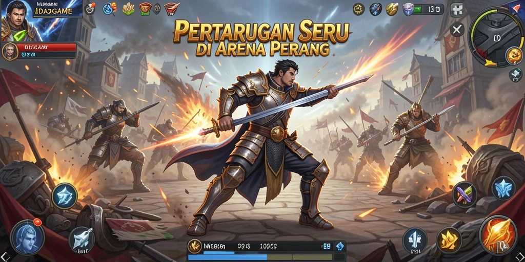 Gambaran gameplay seru dari <strong>IDAGAME</strong> yang memacu adrenalin dalam pertempuran Battle Royale.