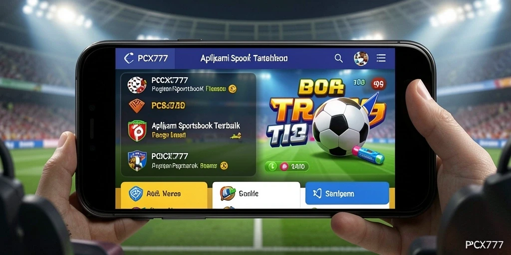 Tampilan utama PCX777 menunjukkan antarmuka sportsbook yang menarik dan interaktif.