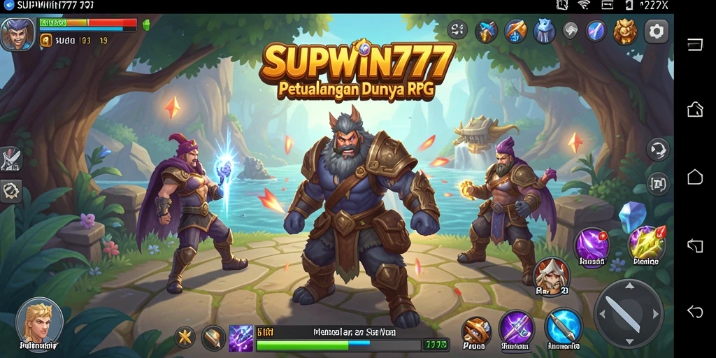 Tampilan menarik dari gameplay RPG di SUPWIN777.