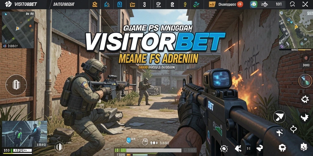 Gameplay seru dalam pertempuran FPS VISITORBET.
